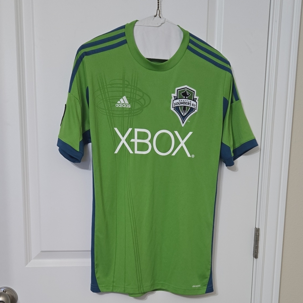 ADIDAS SEATTLE SOUNDERS FC Green XBOX Jersey Sz XL Boys NOWT